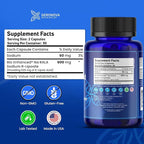 Geronova Research Bio-Enhanced R-Lipoic Acid, 600 mg Dose - 1 Month Supply - Stabilized R Alpha Lipoic Acid with Enhanced Absorption - R Lipoic Acid Supplement - 60 Capsules