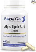 Patient One Alpha Lipoic Acid (ALA) 600 mg | Antioxidant Supplement to Support Nerve and Liver Health* | 60 Capsules