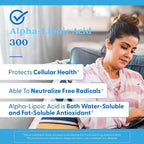 Doctor's Best Alpha Lipoic Acid Supplement 300mg - Alpha-Lipoic Acid Caps for Men & Women, ALA Antioxidant Support for Nerve Health, Aids in Cellular Function, Non GMO, Gluten Free - 180 Veg Capsules