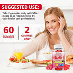 Liposomal Vitamin C 1000mg Gummies for Adults, Vitamin C Chewable with Iron, Zinc & Elderberry for Immune Support & Energy, Sugar Free, RaspberryFlavor, 60 Count