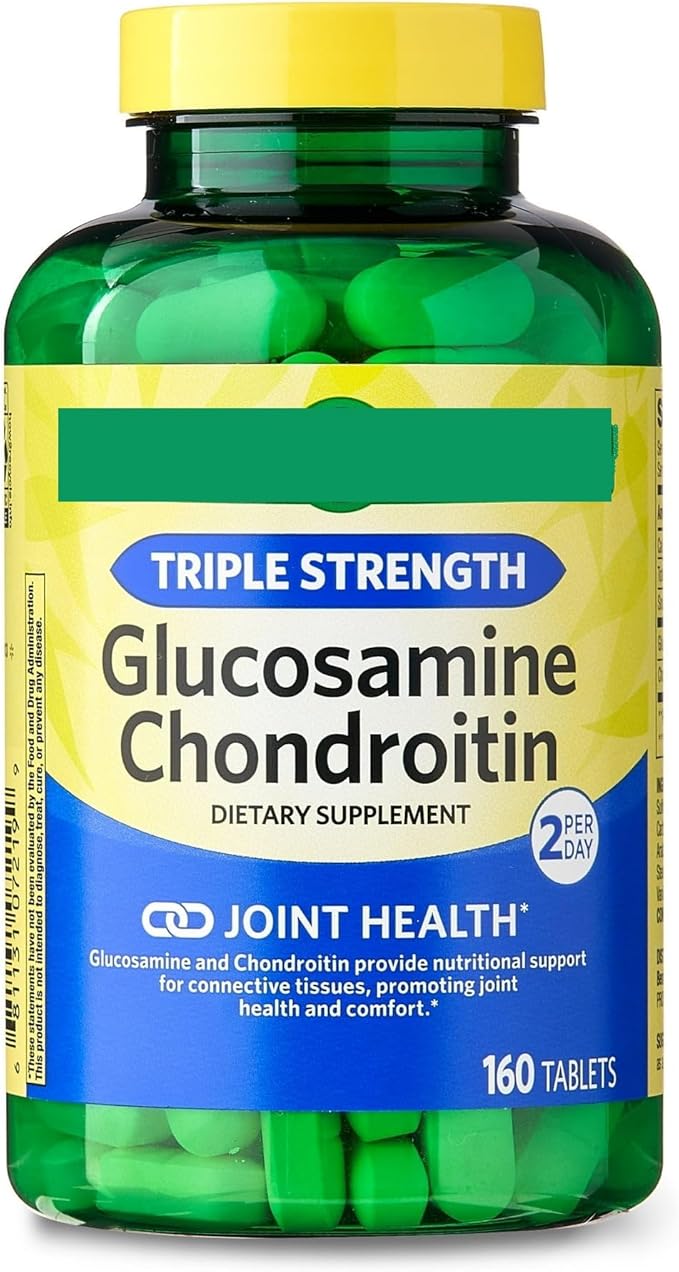 SEDLAV Triple Strength Glucosamine Chondroitin Joint Health Dietary Supplement Tablets, 160 Count Sticker