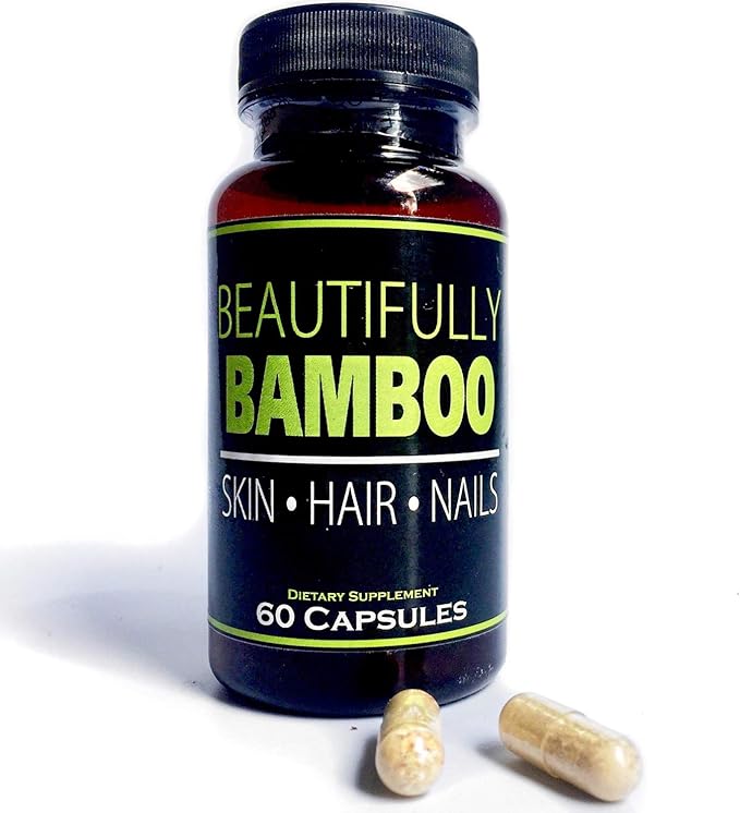 Beautifully Bamboo Ultra Vitamin for Skin, Hair, and Nail Growth. Enriched with Biotin, Bamboo Silica, Amino Acids and more (60 capsules)