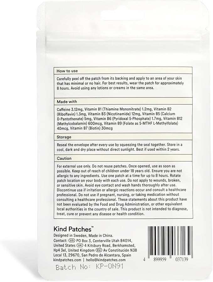Energy Patches by Kind Patches for Unisex - 30 Count Patches