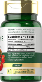 Carlyle Lycopene 40mg | 120 Softgels | Naturally-Occurring Carotenoid | Non-GMO & Gluten Free Supplement