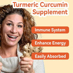 Turmeric Curcumin Gummies 500mg, with Turmeric Root Extract, Ginger Root, Black Pepper Extract, Antioxidant Support, Orange Flavor Gummies, 60 Count (Pack of 2)