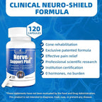 Nerve Support Plus, Nerve Supplement Alpha-Lipoic, AcidTurmeric Extract, B12, Vitamins and Herbal Blend for Fortify Nerve Health, 120 Capsules