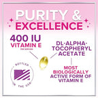 Vitamin E - 180 mg per Serving - Powerful Hair & Skin Support Supplement - dl-Alpha VitaminE Immune Health Support with Antioxidants - Easily Absorbed GMO & Gluten Free, Bottled in USA - 120 Softgels
