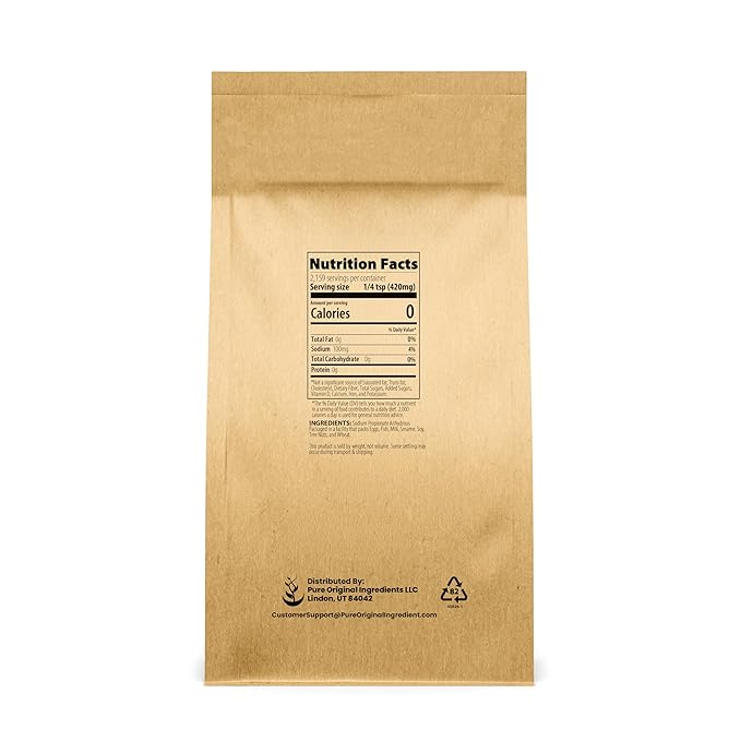 Pure Original Ingredients Sodium Propionate (2 lb) Preservative & Mold Inhibitor, Food Grade, Food Additive