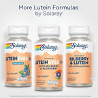 SOLARAY Advanced Lutein Eyes 24 mg - Lutein and Zeaxanthin Supplements - Eye Health Support with Blueberry and Bilberry Extract - Vegan, 60-Day Guarantee, Lab Verified - 60 Servings, 60 VegCaps