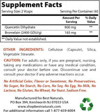 Best Naturals Alpha Lipoic Acid 600 mg & Quercetin with Bromelain