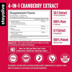 STAY ALIVE Cranberry Pills for Women and Men 1000mg with D-mannose, Hibiscus and Grapefruit Seed Extract, 120 Count, D-mannose Cranberry Supplement, Vegan, Non-GMO & Gluten-Free Powder Capsules