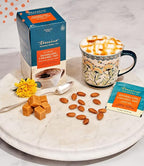 Teeccino Dandelion Caramel Nut Tea - 10 Tea Bags - Caffeine Free, Roasted Herbal Tea with Prebiotics, 3x More Herbs than Regular Tea Bags, Gluten Free