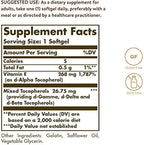 Solgar Vitamin E 268 MG (400 IU) (d-Alpha Tocopherol&Mixed Tocopherols),100 Softgels-Supports Immune System&Skin Nutrition-Natural Antioxidant-Gluten Free,Dairy Free-100 Servings,(Pack of 2)