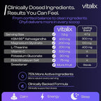 Vitalix – Cortisol Reducer & Adaptogen Drink Mix with Ashwagandha KSM 66, Magnesium Glycinate 200mg, L-Theanine 200mg, Vitamin C 500mg & Electrolytes – Raspberry Lemonade – 30 Servings