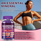 Magnesium Glycinate Gummies 600mg, Sugar Free Mix Berry