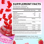 Quercetin Gummies 500mg for Kids & Adults, Organic Quercetin Supplements with Bromelain Zinc Vitamin C and D3 Support Antioxidant & Immune System Health, Strawberry Flavor 60 Count