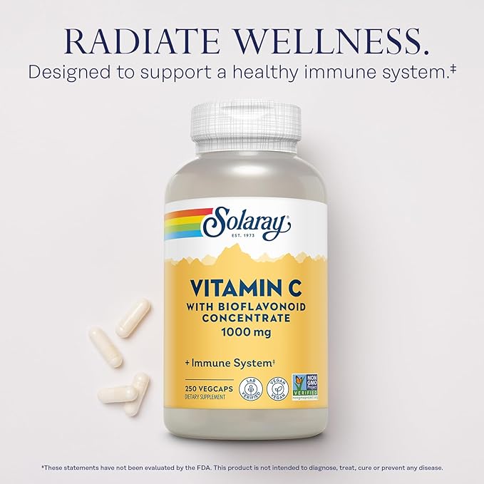 SOLARAY D-Mannose 1000mg with CranActin Cranberry Extract (150ct) and Vitamin C 1000mg with Bioflavonoids (250ct) - Urinary Tract, Bladder Health and Immune Support Bundle - Vegan, 60 Day Guarantee