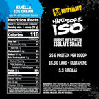 Mutant Hardcore ISO Whey Protein Isolate Powder Acts Fast to Help Recover, Build Muscle, Bulk and Strength, 5 lb - Vanilla Ice Cream