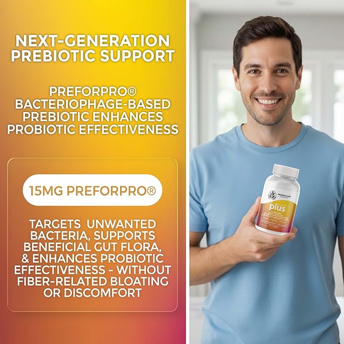 Gut Harmony Plus - Complete Probiotic Prebiotic Postbiotic & Digestive Enzyme Complex Supplement – Gut Health, Digestion, Microbiome Balance & Wellness for Women & Men – 60 Capsules