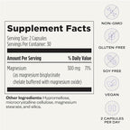 Magnesium 101 by Dave Asprey | Daily Support for Sleep, Metabolism, Relaxation, & Heart Health | 300 mg Chelated Magnesium Bisglycinate | High Absorption Magnesium | 30 Day Supply