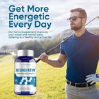 Nerve Savior for Neuropathy, 120 Capsules with 600mg Alpha Lipoic Acid, Benfotiamine & B12, for Discomfort in Feet, Hands, Legs, Back & Neck