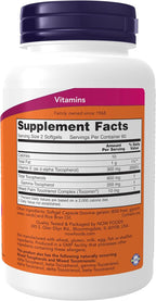 NOW Supplements, Advanced Gamma E Complex, Mixed Tocopherols & Tocotrienols, Antioxidant Protection*, 120 Softgels