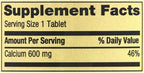Spring - Valley Calcium 600mg Natural Bone Health Calcium - 100 Tablets Pack of 3