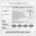 Formulation Factory Self Obsessed Starter Vitality Complex with Shilajit, Tongkat Ali & Ashwagandha - Foundational Male Enhancement - 120 Capsules, 2 Month Supply