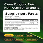 NatureBell Quercetin 1,000mg - 240 Capsules - Ultra Strength Supplement for Healthy Immune Support* - Quercetin Dihydrate from Sophora Japonica - Bioavailable Form