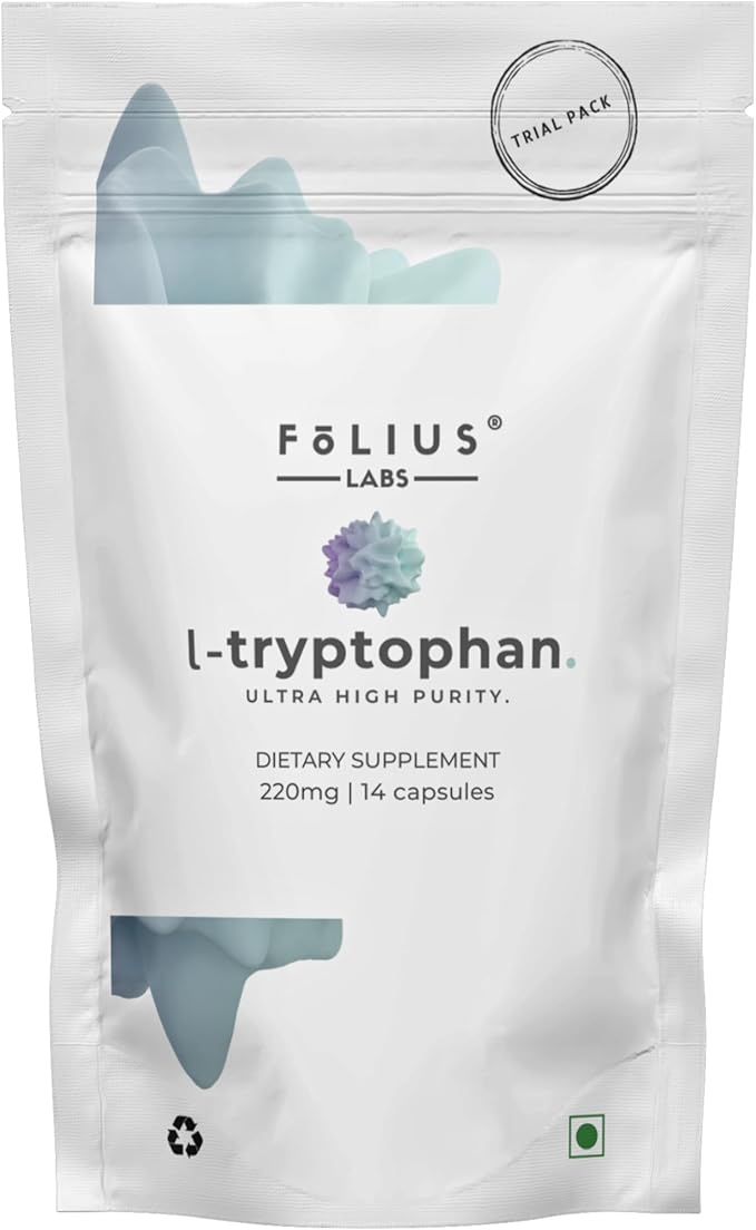 Clean Label L Tryptophan Supplement 220mg – Essential Amino Acid – Supports Restful Sleep and Relaxation - (7 Day Trial Pack)