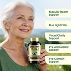 37 in 1 Eye Vitamins with Lutein and Zeaxanthin Supplement – Eye Supplement with CoQ10, Omega-3, Minerals Eye Health Support for Adults and Seniors, Daily Vision Supplement, 120 Black Softgels