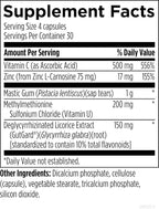 Designs for Health GastroMend HP - Gut Health Supplements - Gut Mucosa Support with Mastic Gum + DGL Licorice + 'Vitamin U' - May Help Occasional Bloating or Upset Stomach - Vegan (120 Capsules)