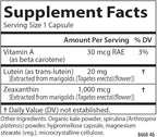 Carlson - Lutein & Greens, 20 mg, Vision Support & Eye Function, Antioxidant, 30 Vegetarian Capsules