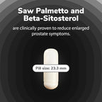 Utiva Prostate Health - Natural Formula for Healthy Function and Urine Flow - Prostate Supplement for Men - Beta-Sitosterol and Saw Palmetto for Men - 30 Softgels