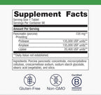 Metagenics SpectraZyme - High‑Potency Pancreatic Enzyme Supplement* - Supports Digestion of Proteins, Fats & Carbohydrates* - Non‑GMO, Gluten‑Free - 90 Capsules