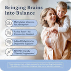 Accentrate Brain Supplement for Focus, Attention, Mood | Complete Vitamin B Complex | Brain Health | Methylated Multivitamin w/L-Methylfolate (5-MTHF), Cofactors Methyl-B12 & P5P | MTHFR Supplement