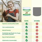 Selenium and Vitamin E Powder for Chickens, Selenium for Chickens, Immune System, Muscle Support & Prevents, Improve Wry Neck, Selenium, Vitamin E Supplements, Suitable for All Poultry, Chicken & More