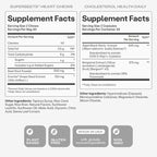 Humann SuperBeets Heart Chews & Cholesterol Health Daily Bundle, Blood Pressure and Cholesterol Support Supplements, 120ct