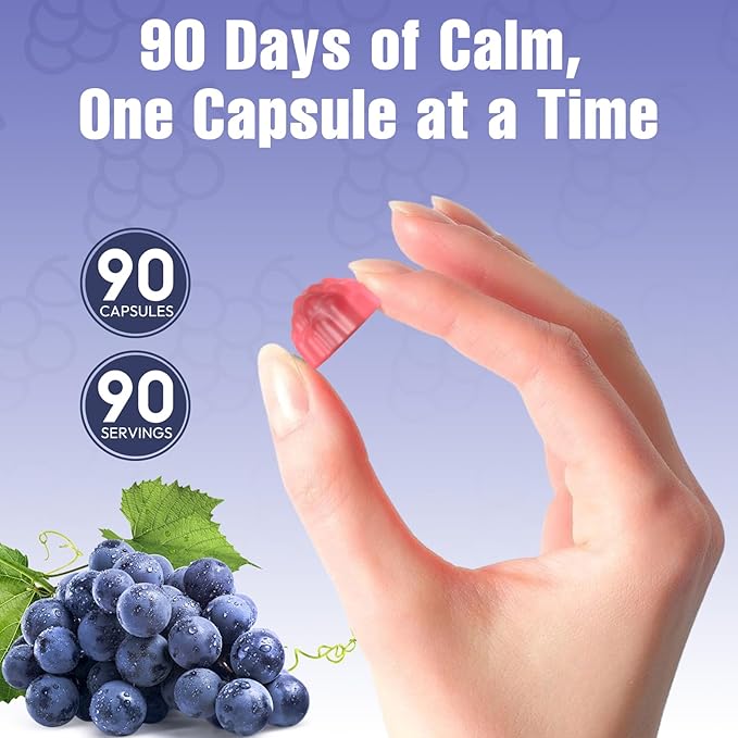 Magnesium Complex Gummies, Individually Packaged Magnesium Supplement, Magnesium Chelate, Bisglycinate, Malate, Citrate, Taurate Chewable for Women & Men,Sleep&Muscle&Nerve Health, Vegan 90 Counts