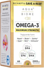 Enzymedica Aqua Biome Maximum Strength Omega 3 Fish Oil, 60 Softgels