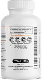 Bronson Methyl B12 5000 mcg Vitamin B12 Methylcobalamin Energy & Brain Support 60 Lozenges