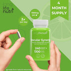 LongLifeNutri Grapefruit Seed Extract 500 mg + Vascular Synergy (Diosmin Hesperidin Complex) 1300 mg Bundle - 180 + 240 Capsules, 6-4 Month Supply, Daily Energy & Vein Support, Made in USA