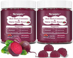 Beet Root Gummies,Super Nitric Oxide Beets Supplement,Grape Seed&Black Pepper Extract,Vitamin C & B12,Supports Blood Pressure&Energy,Mixed Berry,20:1 Beetroot,120 Beet Chews