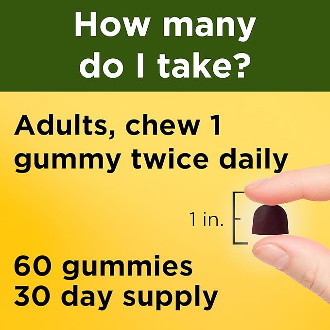 Nature Made Ashwagandha Gummies, Vegan, KSM 66 Ashwagandha Supplement for Stress Support, 60 Count, 30-Day Supply