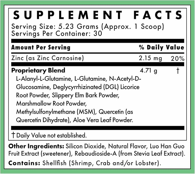 Core Correct Gut Health Powder - Formulated with L-Alanyl-L-Glutamine for Better Absorption and Healthy Intestinal Function