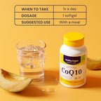 Healthy Origins CoQ10 400 mg, 60 Softgels - Natural Trans-Isomer Ubiquinone, Yeast Fermented High Bioavailability Coenzyme Q10 Supports Heart Health & Cellular Energy - Antioxidant Supplement