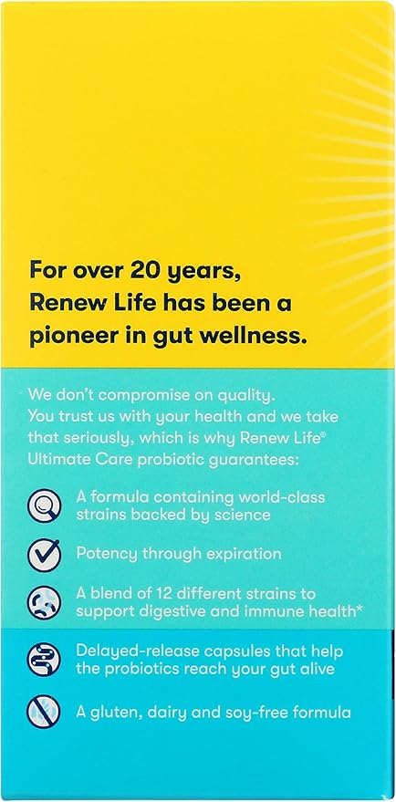 Renew Life, Ultimate Flora Care Probiotic 100 Billion, 30 Count