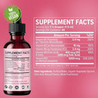 (4 Pack) Vitamin B12 and B6 Liquid Drops, B12 Sublingual Vitamin B Complex - B 12 Vitamin 5000mcg - B12 Methylcobalamin for Energy, Brain, and Heart Support with 27,200 mcg, Strawberry, 80 Servings