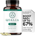 Qualia NAD Supplement — Clinically Proven to Boost NAD+ up to 67%. Optimized Aging, Energy, Focus. Elite Ingredients Nicotinamide Riboside (NIAGEN), Niacin, Niacinamide (1 Month Supply)