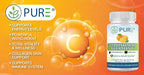 PURE® Liposomal Vitamin C 2100mg - 180 Capsules, 60 Servings - High Absorption Immune Support Supplement with Sunflower Lecithin - Bioavailable Antioxidant for Collagen & Skin - Made in USA